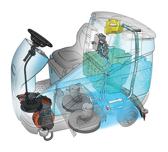 T16 Laveuse de sol autoportée, à batterie alt 4